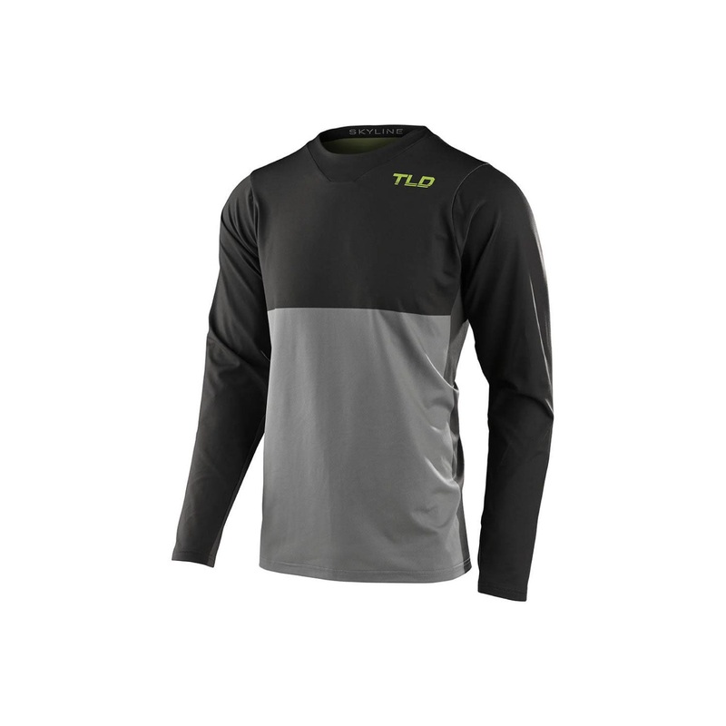 Troy Lee Designs 2022 Skyline Chill Long Sleeve Mountain Bike Jersey BLACK SMALL