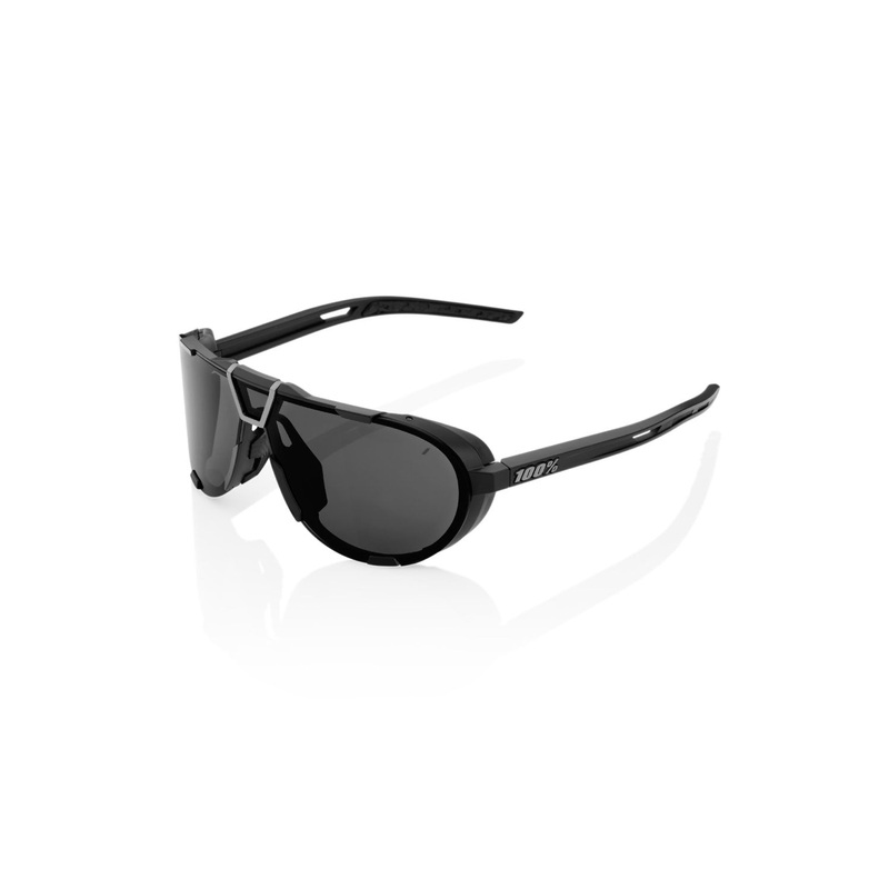 100% Westcraft Sunglasses MATTE BLACK STANDARD LENS SMOKE