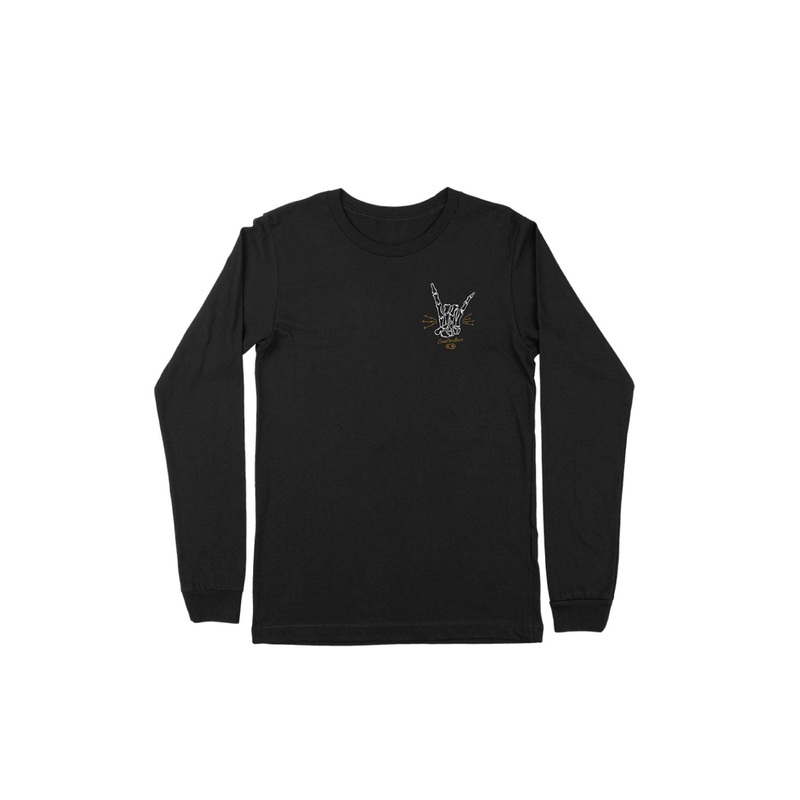 Crank Brothers Rock & Roll Long Sleeve T-Shirt BLACK SMALL