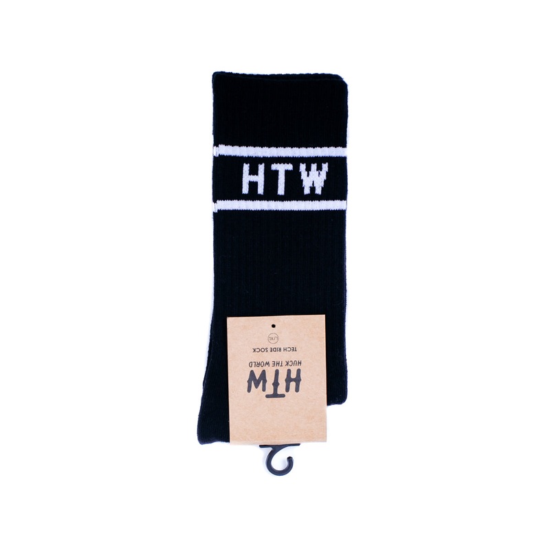 Huck The World Double Strip Socks BLACK S/M