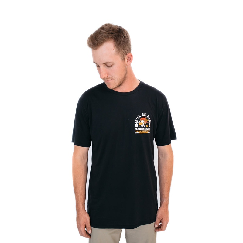 Huck The World Short Sleeve She’ll Be Right Dri-Release MTB Jersey BLACK SMALL