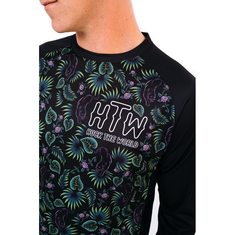 Huck The World YOUTH Black Panther 3/4 MTB Jersey BLACK YOUTH 8