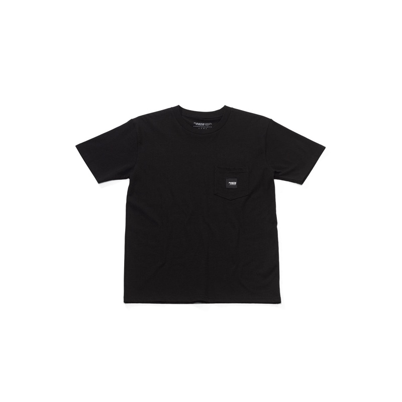 SANTA CRUZ PATCH POCKET TEE BLACK X-LARGE BLACK SMALL