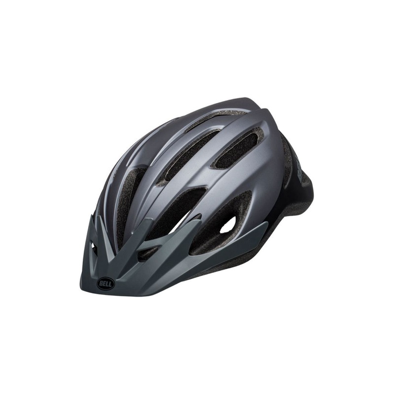 BELL CREST HELMET MATTE BLACK/GREY ADULT – 54-61CM