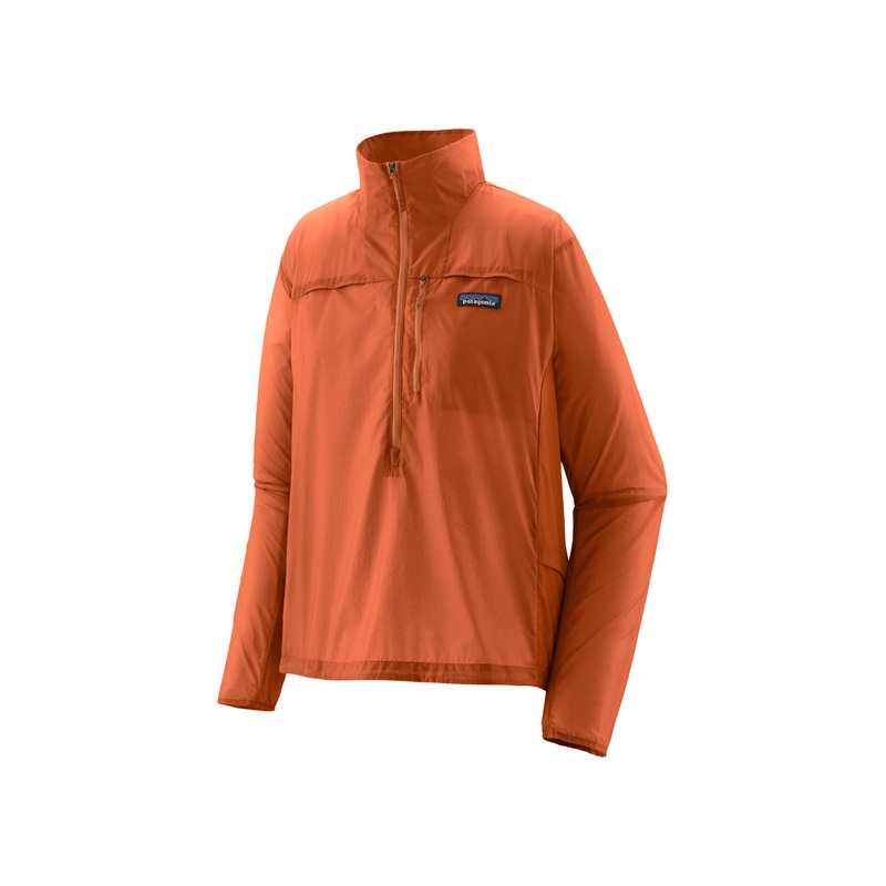 PATAGONIA Womens Houdini Stash 1/2 Zip Pullover ROCK MELON X-SMALL