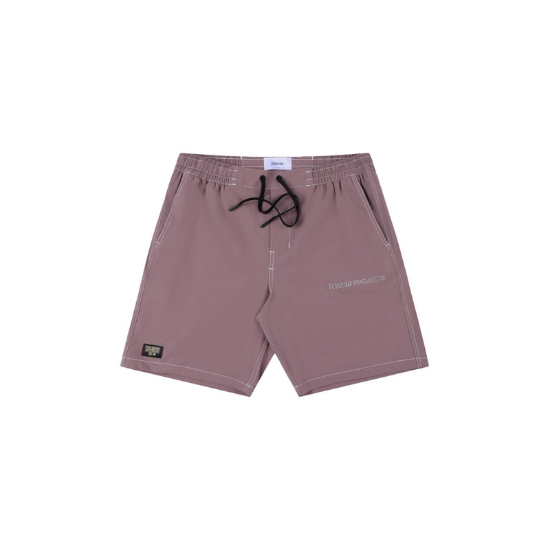 RIVVIA PROJECTS CONTRAST DAILY RIDE SHORTS BROWN PINK 30
