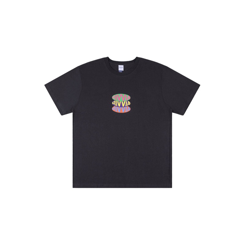RIVVIA PROJECTS POP REPEAT T-SHIRT PIGMENT BLACK SMALL
