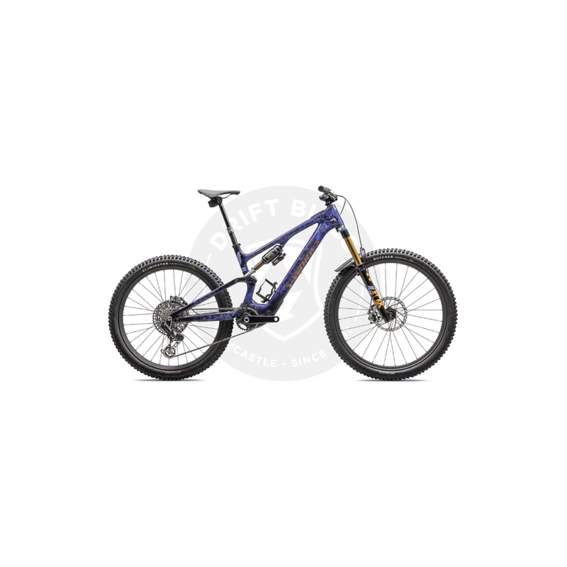 Specialized 2025 S-WORKS TURBO LEVO 2 Electric Mountain Bike POWDERED INDIGO TINT/COOL GREY IMPASTO S2