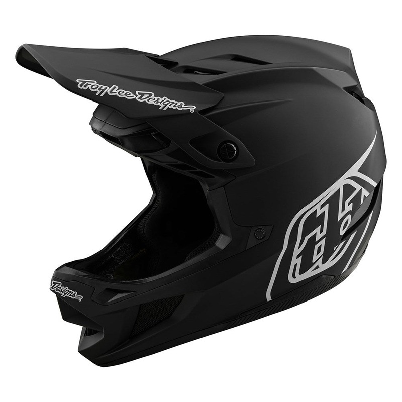 TROY LEE DESIGNS 2025 D4 POLY AS MIPS MTB HELMET STEALTH BLACK MED/LRG