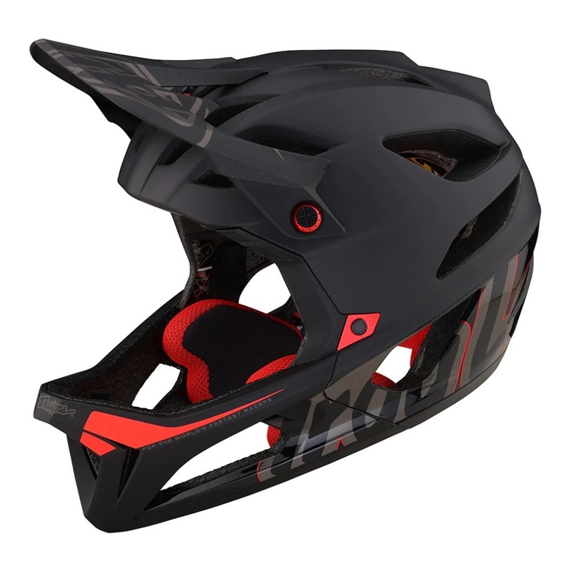 TROY LEE DESIGNS 2025 STAGE HELMET MIPS SIGNATURE BLACK MED/LRG