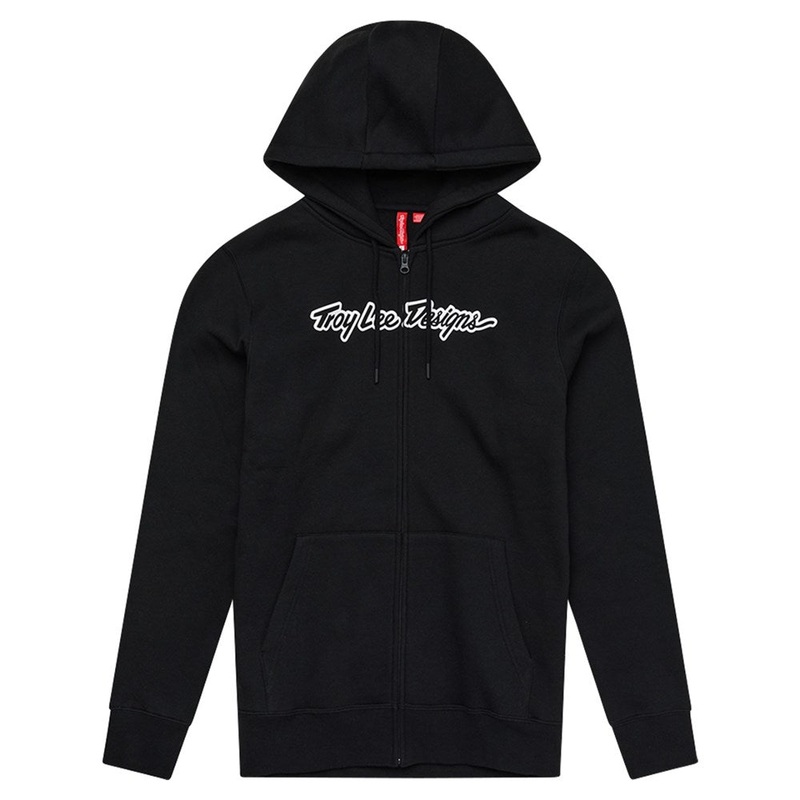 TROY LEE DESIGNS 2025 ZIP UP HOODIE SIGNATURE BLACK SMALL