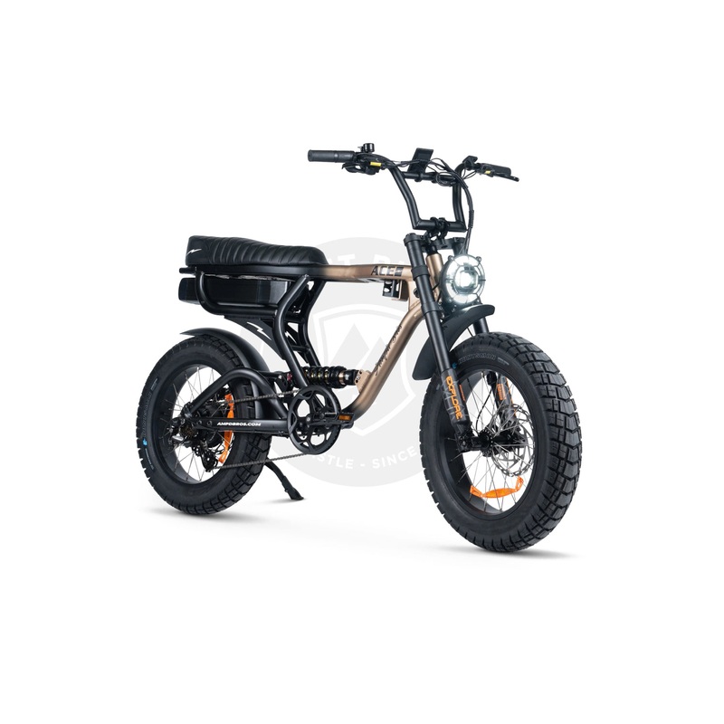 AMPD Bros Ace-X PRO S4 Dual Suspension Fat Tyre Electric Bike BRONZE ECLIPSE
