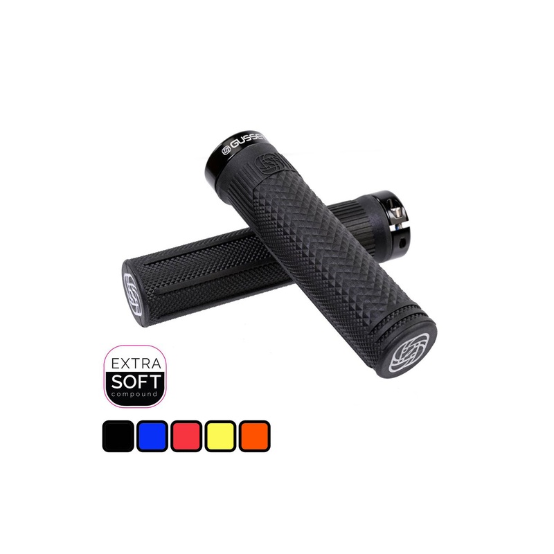 Gusset S2 Lock-on Grips Extra Soft BLACK/OIL SLICK