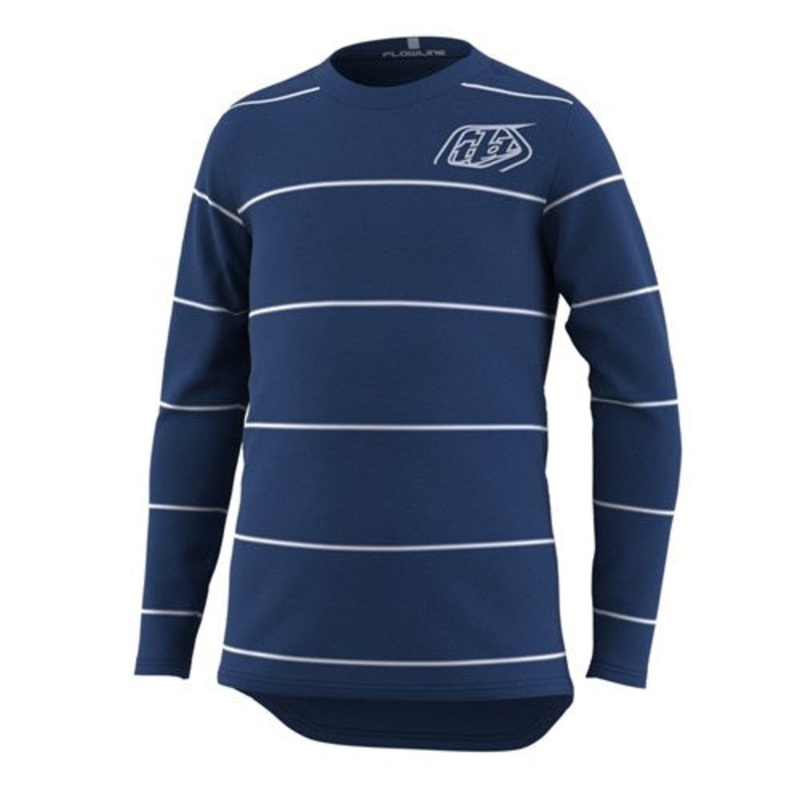 Troy Lee Designs 2022 Flowline Youth Long Sleeve Jersey REVERT TRUE BLUE Y-XSMALL