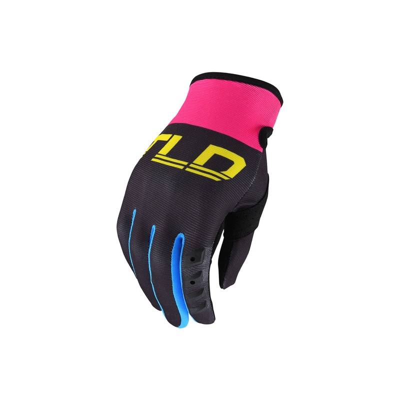 Troy Lee Designs 2022 Womens GP Gloves BLACK/YELLOW SMALL