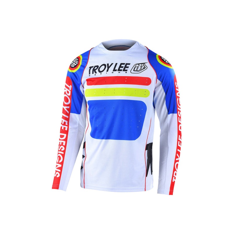 Troy Lee Designs 2022 Youth Sprint Long Sleeve Jersey JET FUEL GOLDEN Y-XSMALL