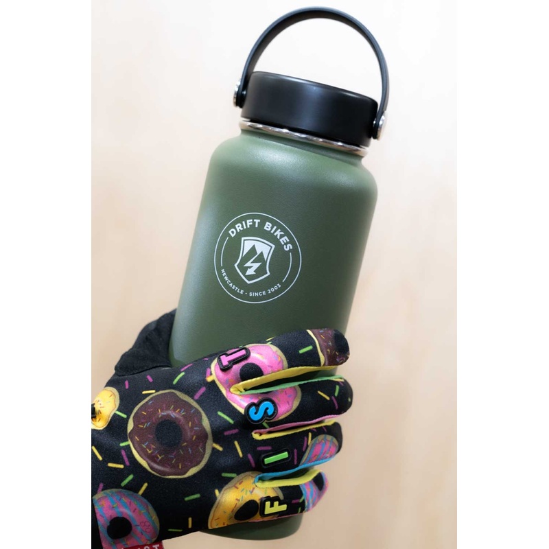 Hydro Flask X Drift Bikes 32oz (946ml) WIDE Drink Bottle 2.0 Olive
