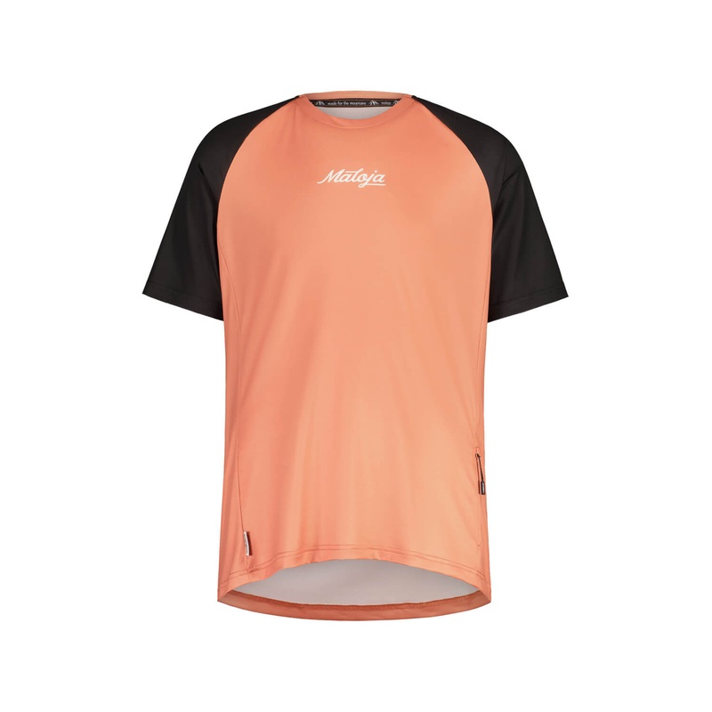 MALOJA MENS DENTROM SHORT SLEEVE JERSEY ROSEWOOD MULTI LARGE