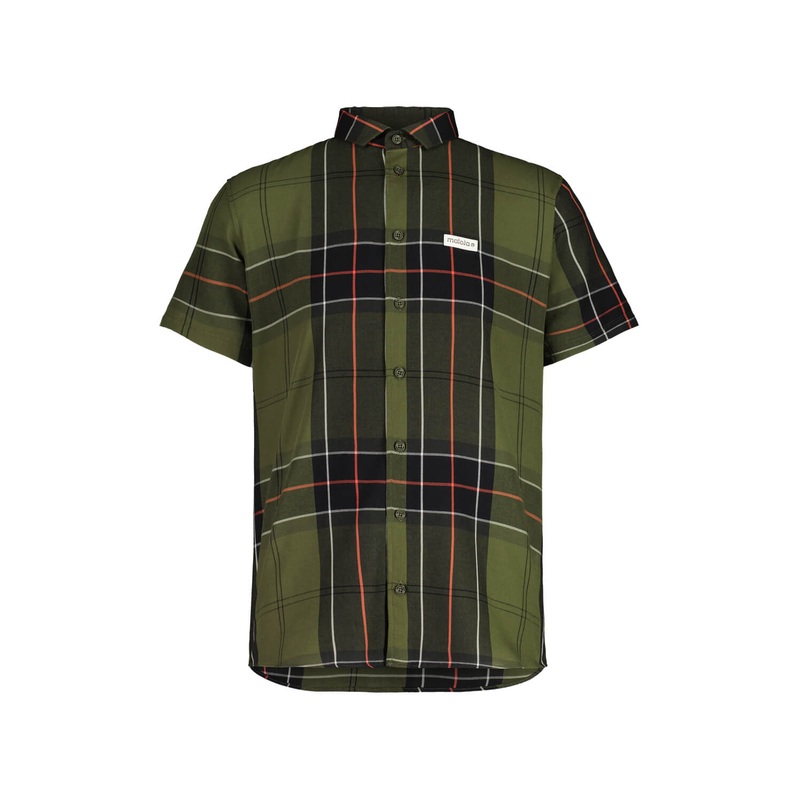 MALOJA MENS SAGRONM SHORT SLEEVE SHIRT MOSS LARGE