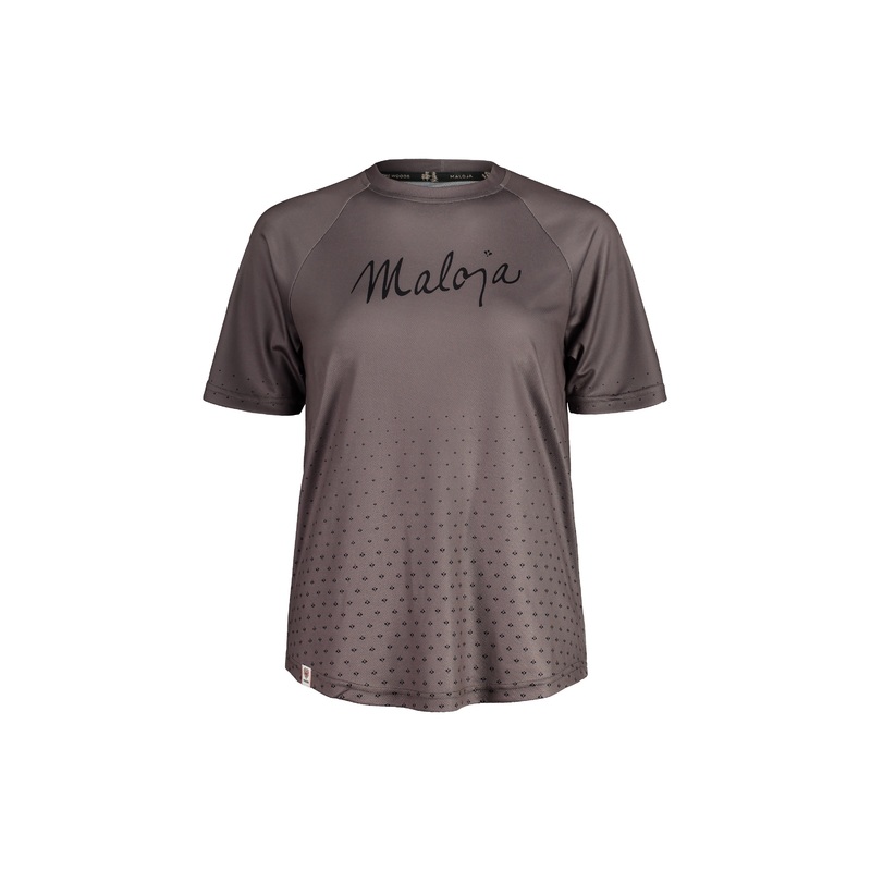 MALOJA WOMENS HASLMAUSM SHORT SLEEVE JERSEY STONE LARGE