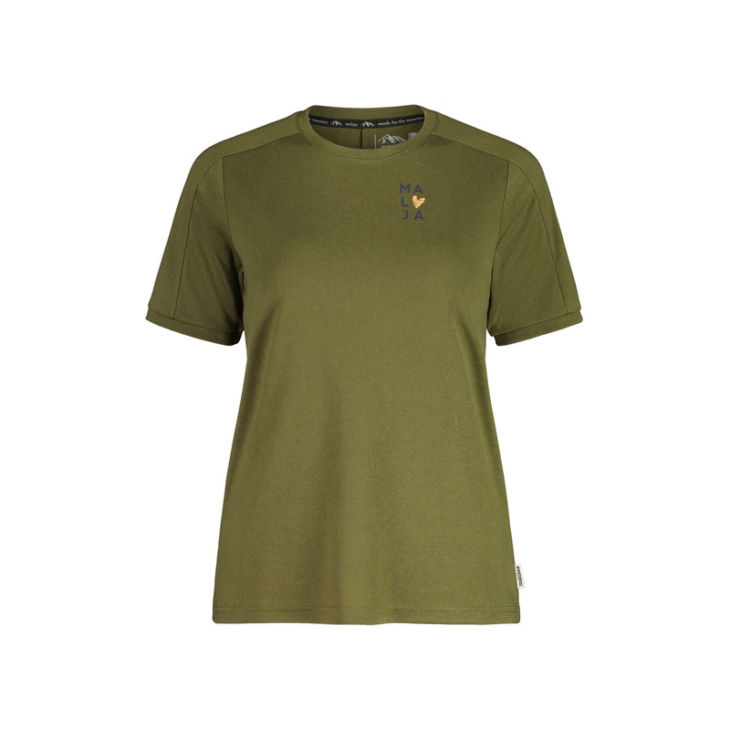 MALOJA WOMENS HEIMKRAUTM SHORT SLEEVE MOUNTAIN TEE MOSS LARGE