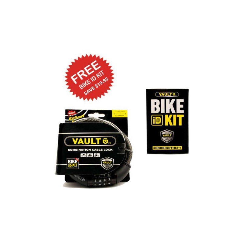 Vault Combination Cable Lock with Bike ID Kit
