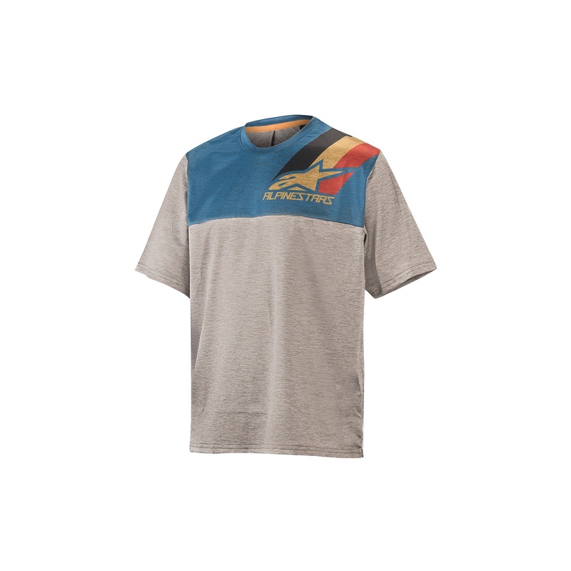 Alpinestars Youth Alps 4.0 Short Sleeve Jersey GREY / OCHRE X-LARGE
