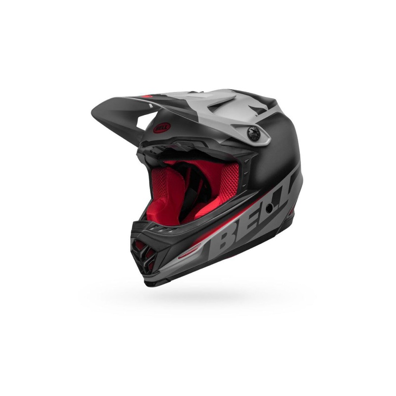 Bontrager Full-9 Fusion MIPS Helmet MATT BLACK/GREY/CRIMSON MEDIUM