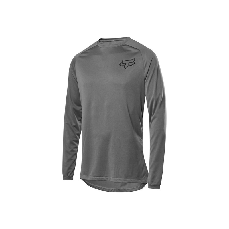 Fox Racing Tecbase Long Sleeve Jersey – 2020 GREY LARGE
