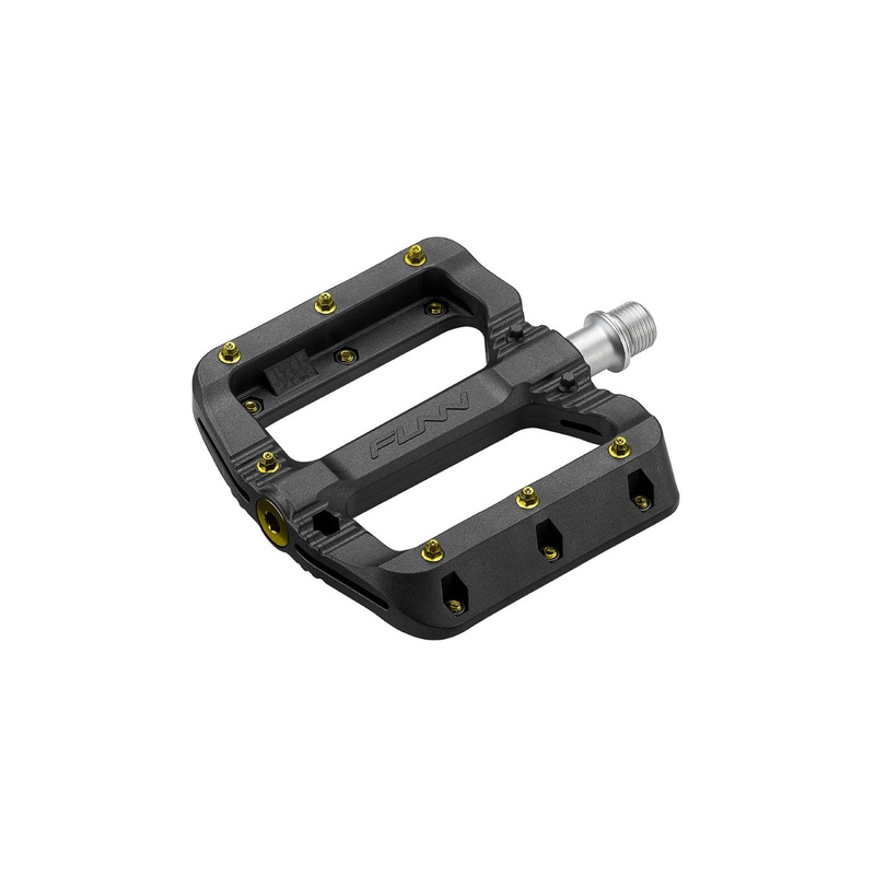 FUNN Black Magic Pedal – Black Large w/ Gold Pins