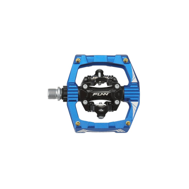 FUNN Ripper MTB SPD Pedals BLACK/GOLD PINS
