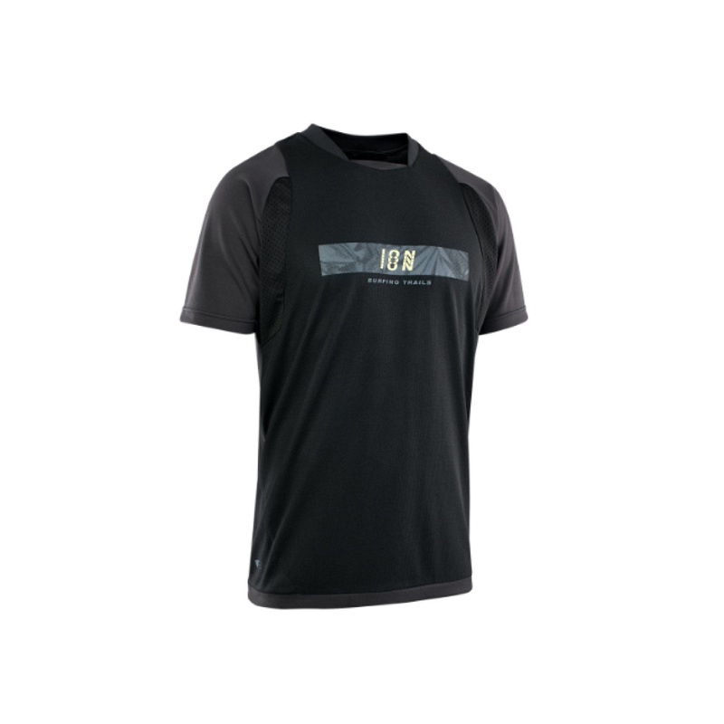 ION 2022 Scrub AMP Short Sleeve MTB Jersey BLACK X-LARGE
