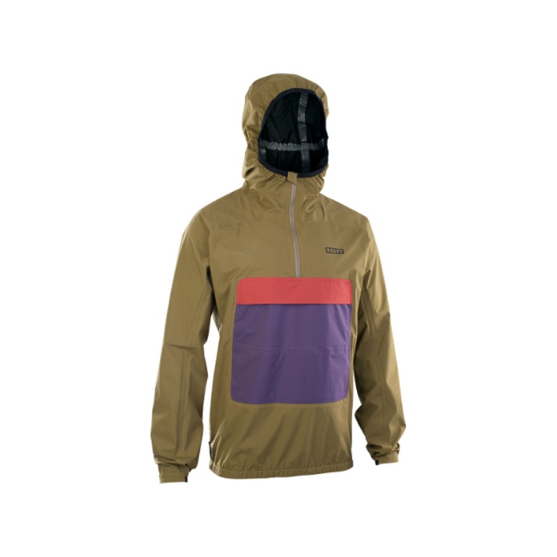 ION 2023 Anorak Shekter 2.5L MTB Rain Jacket X-SMALL BLACK