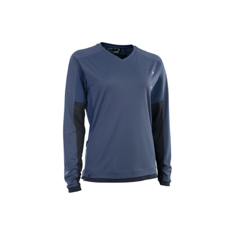 ION Womens MTB Long Sleeve Jersey Traze Amp AFT X-SMALL DARK LAVENDER