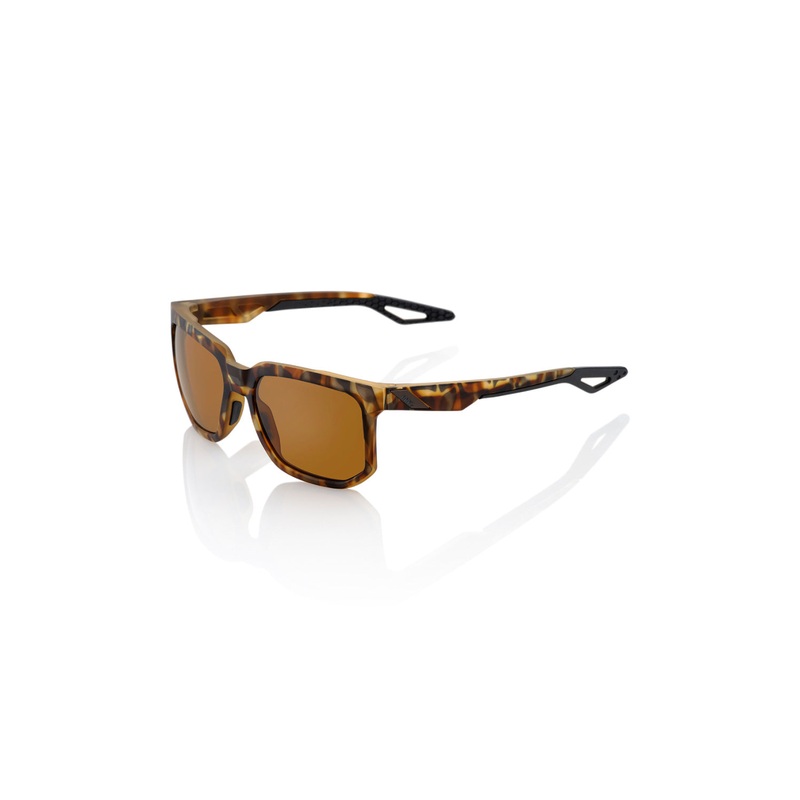 100% Centric Sunglasses Soft Tact Havana with Brown PeakPolar Lens SOFT TACT HAVANA BRONZE PEAKPOLAR LENS