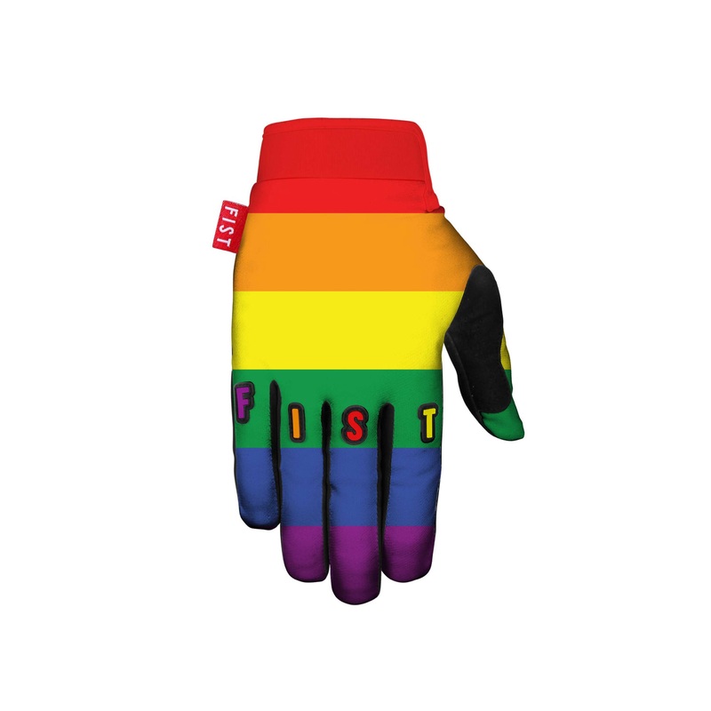 Fist Strapped NATALYA DIEHM Rainbow MTB Gloves XX-SMALL
