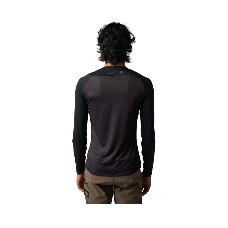 FOX Racing 2023 Flexair Ascent Long Sleeve Jersey BLACK SMALL