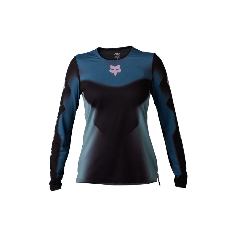 Fox Racing 2023 Womens Flexair Long Sleeve Jersey TS57 BLACK SMALL