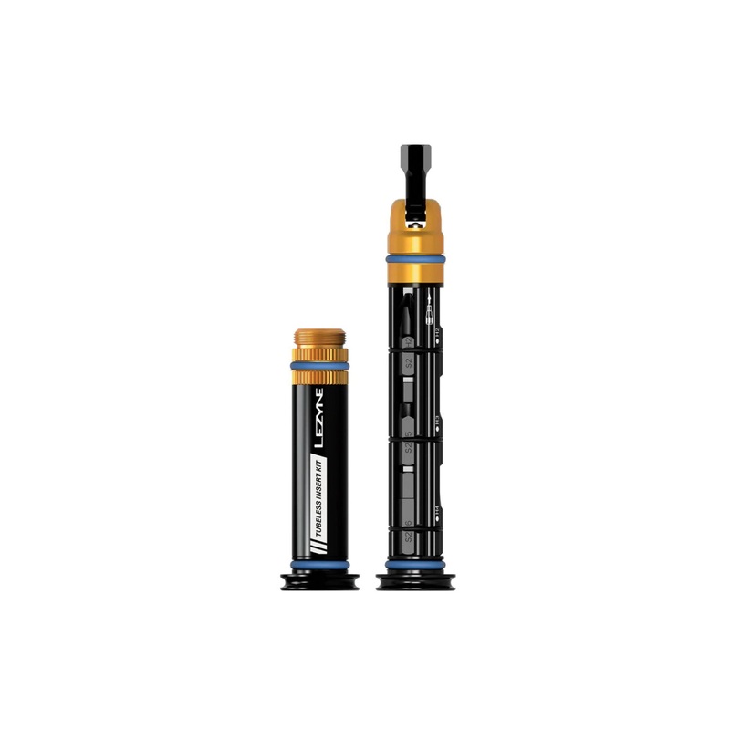 LEZYNE BAR END DUAL INSERT KIT MEDIUM W/ PLUG AND TOOL