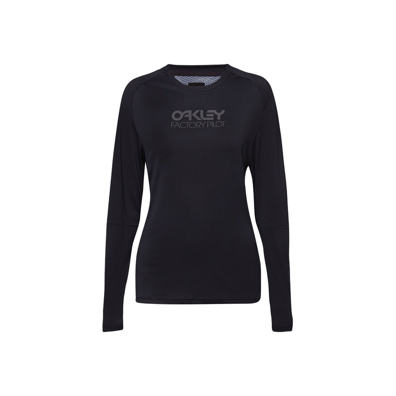 Oakley Women’s Factory Pilot Long Sleeve MTB Jersey BLACKOUT LARGE