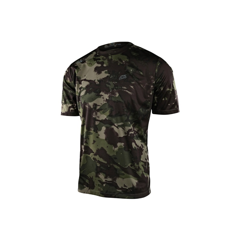 Troy Lee Designs 2023 Flowline Short Sleeve Jersey COVERT ARMY GREEN SMALL