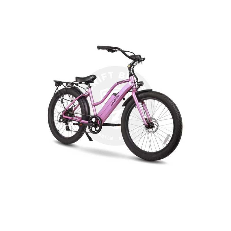 AMPD Bros Riptide 2 STEP THRU Electric Beach Cruiser Bike MATTE BLACK