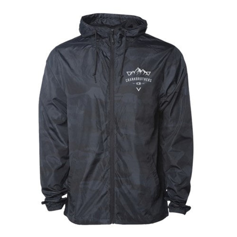 Crankbrothers Windbreaker – Mountain Graphic BLACK CAMO MOUNTAIN GRAPHIC SML