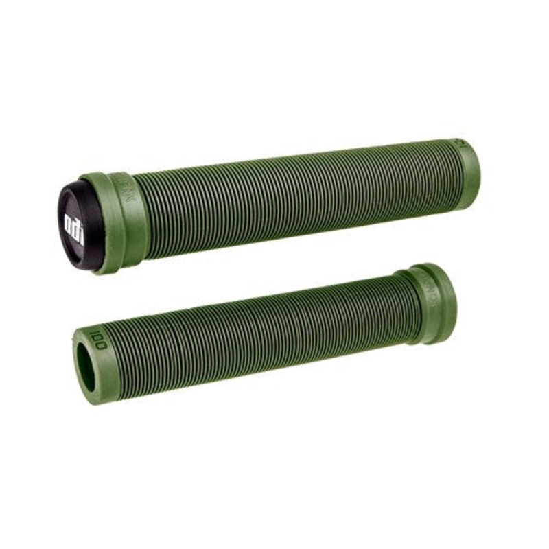 ODI BMX LONGNECK SLX FLANGELESS GRIP 160MM ARMY GREEN