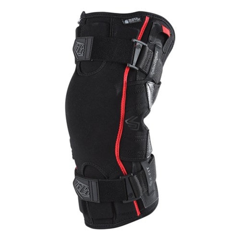 Troy Lee Designs 6400 Knee Brace (Pair) BLACK LARGE
