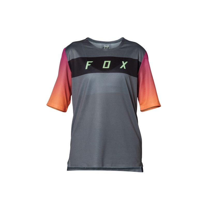 Fox Racing 2023 Flexair YOUTH Short Sleeve Jersey – Pewter PEWTER SMALL