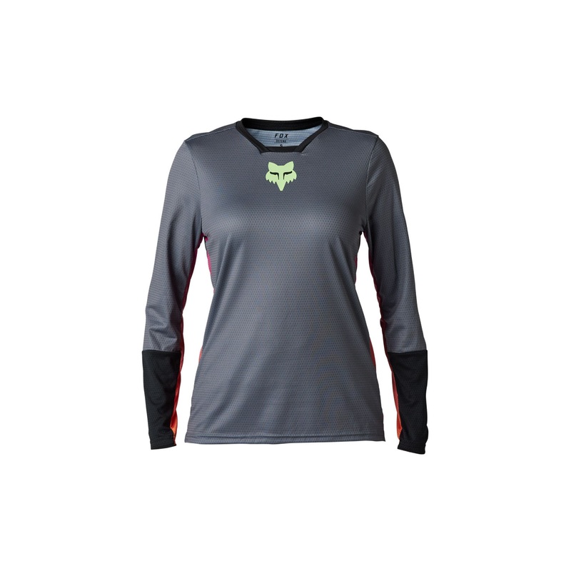 Fox Racing 2023 Ranger Women’s Defend Race Long Sleeve Jersey PEWTER SMALL