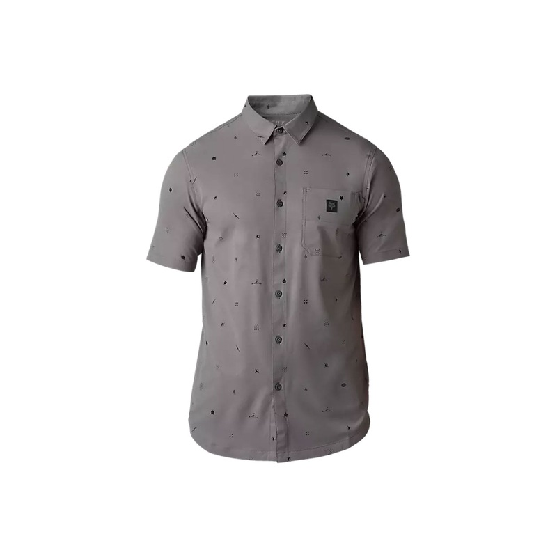 Fox Racing 2023 Ranger Woven Short Sleeve Jersey PEWTER MEDIUM