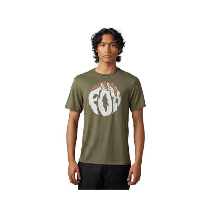 Fox Racing Mens Turnout Short Sleeve Tech T-Shirt BLACK MEDIUM