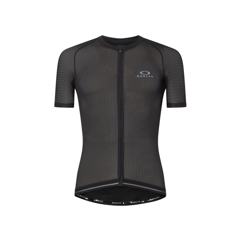 Oakley Endurance Ultra Lite Short Sleeve Zip Jersey BLACKOUT SMALL